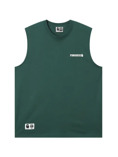 FINGERCROXX sleeveless printed tank top Green FFXVTM01262X