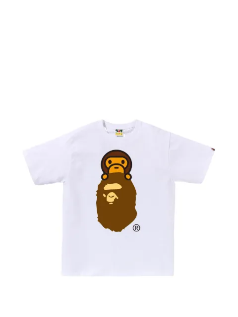 A BATHING APE® monkey graphic T-shirt White 002TEM301002M