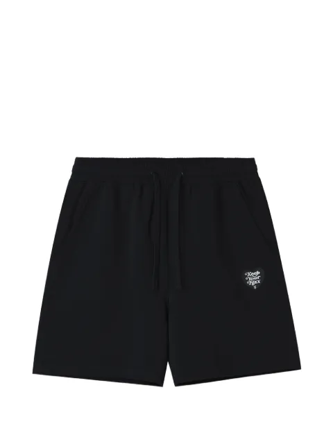 FINGERCROXX drawstring logo shorts Black FFXSPM01306X