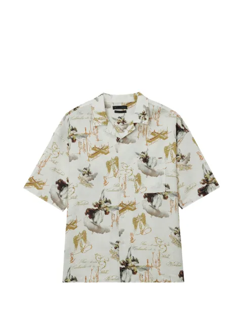 FIVE CM patterned short-sleeve shirt Neutrals 5CXSRM00478X