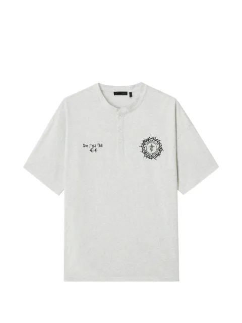 FIVE CM button graphic T-shirt Grey 5CXTEM00454X