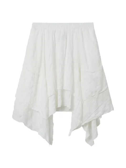 tout a coup ruffled skirt White M130AS6