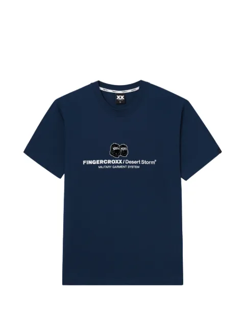 FINGERCROXX round-neck T-shirt Blue FFXTEM01320X