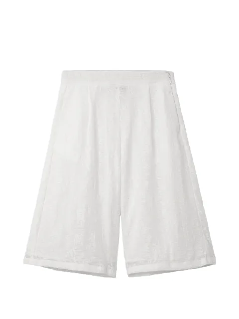 tout a coup textured shorts White M131AS6
