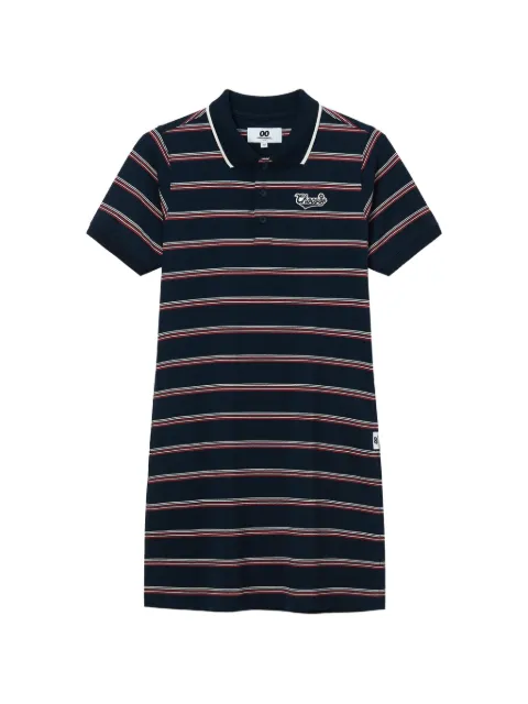 CHOCOOLATE striped polo dress Blue B1XDSW01107X