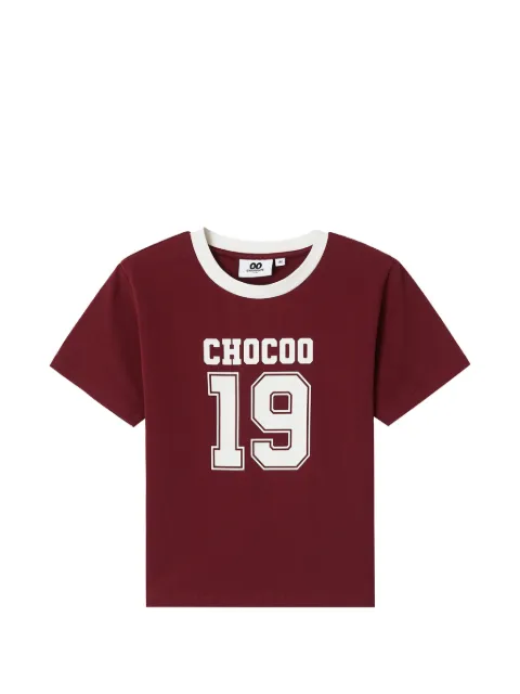 CHOCOOLATE ringer graphic T-shirt Red B1XTEW01037X