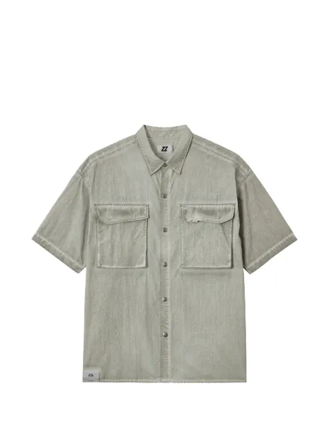 izzue pocket short-sleeved shirt Grey IZXSRM00410X