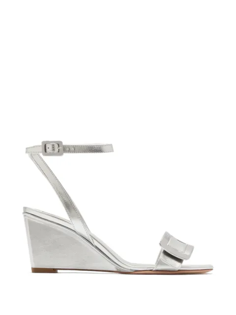 Roger Vivier Belle buckle-strap sandals Silver RVW80544440KAC