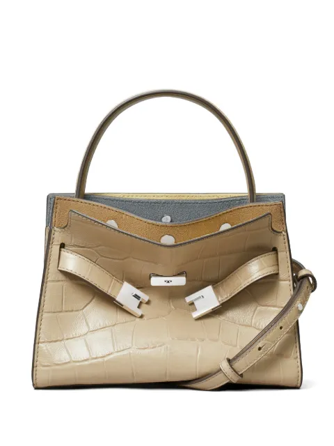 Tory Burch Lee Radziwil croc-effect leather tote bag Neutrals 178831