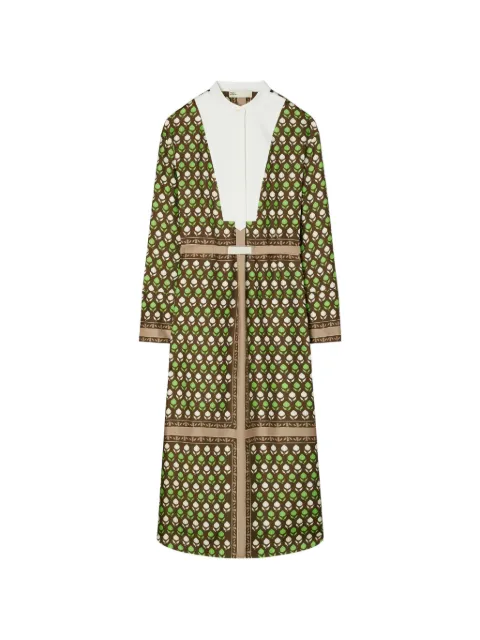 Tory Burch silk shirtdress Brown 180696