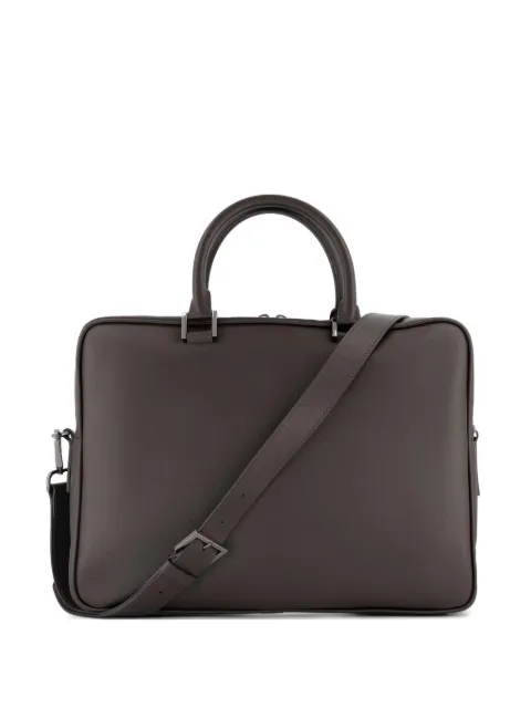 Kiton zip top handle laptop bag Brown 1700UBA0007N0126903
