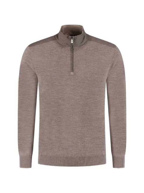 Paul & Shark quarter-zip sweater Brown 2641166090