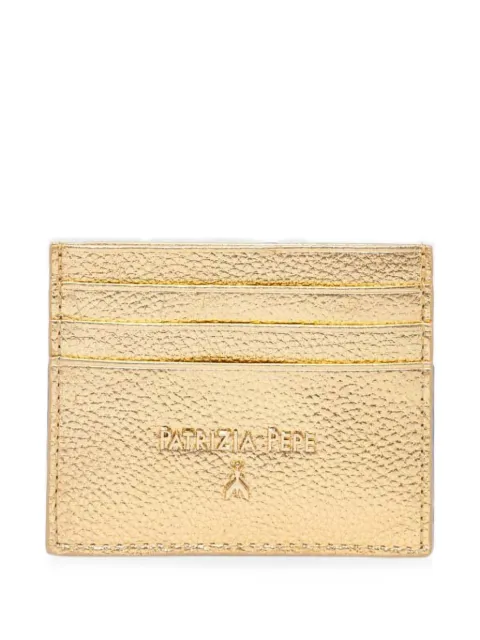 Patrizia Pepe leather card holder Gold CQ7001L001