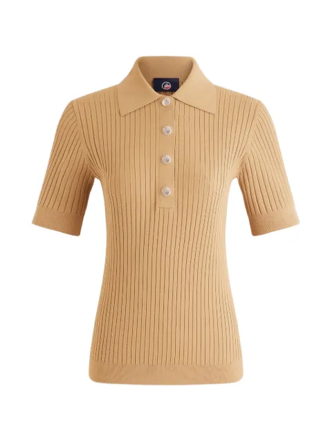 Fusalp Vera short-sleeved polo shirt Brown 24EF1114