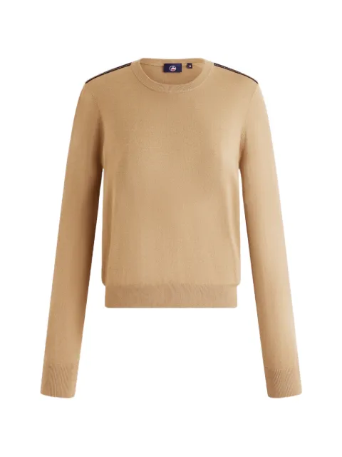 Fusalp Ottavia strip-detail sweater Neutrals 25HI1126