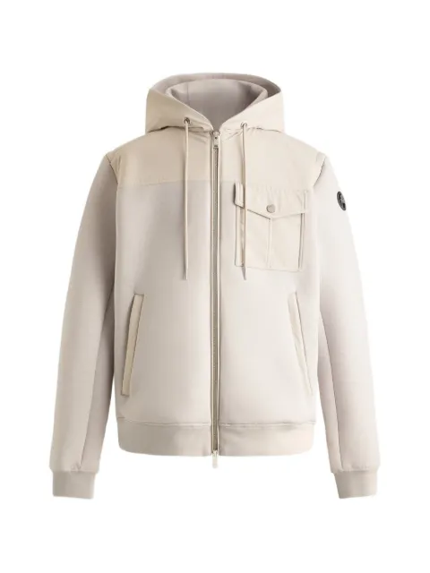 Fusalp Cimarag zip-up hooded bomber jacket Neutrals 26EJ2107