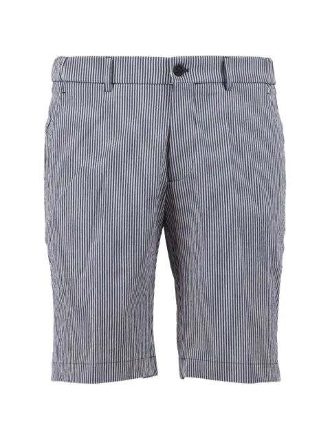 Berwich striped straight-leg bermuda shorts Blue BERMUDAELAXSB1253