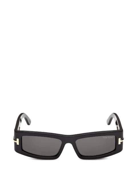 TOM FORD Eyewear Icon rectangle-frame sunglasses Black TI0026