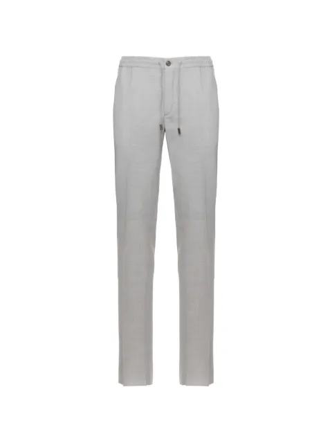 Incotex drawstring straight trousers Grey 1T00775006C901