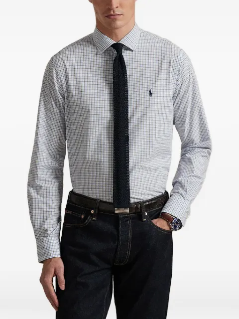 Polo Ralph Lauren check-pattern long-sleeve shirt White 710968938501