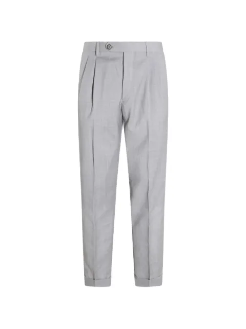 GTA Pantalone Luca pleated cuffed trousers Grey LUCA50184900