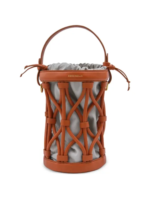 Coccinelle small Koi leather bucket bag Orange E1U2P230101