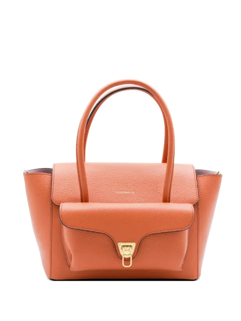 Coccinelle medium Double Beat leather shoulder bag Orange E1T8A180201