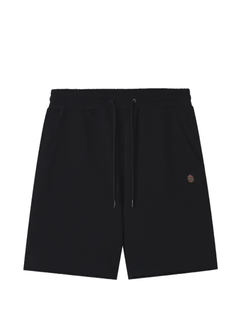 FINGERCROXX drawstring logo-patch shorts Black FFXSPM01341X