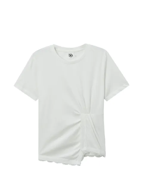 b+ab lace-trim T-shirt White 6S618AS