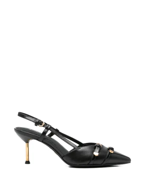 TAMARIS leather slingback pumps Black 12963146