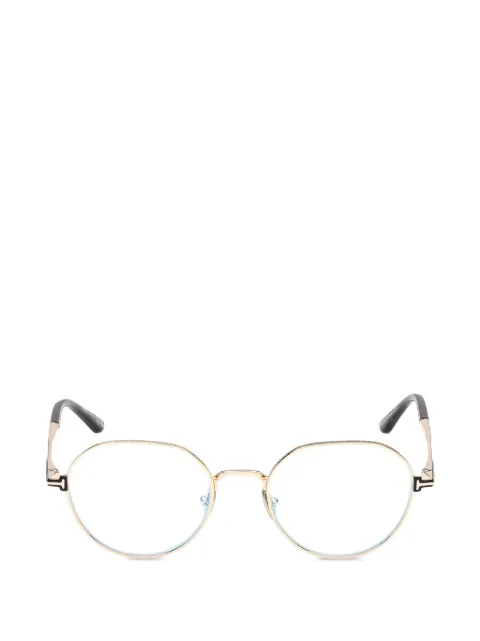 TOM FORD Eyewear round frame glasses Gold FT6127B