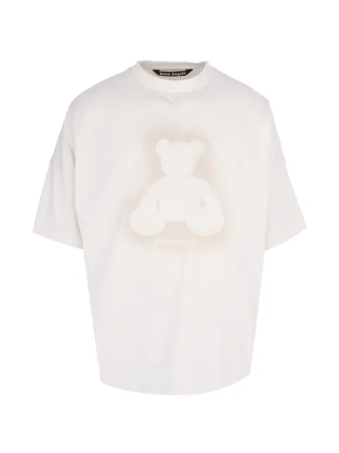 Palm Angels spray bear T-shirt Neutrals PMAA10BS26JER002