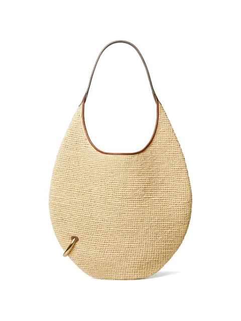Tory Burch Pierced soft raffia bag Neutrals 178661