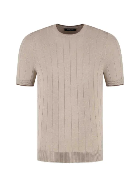 Gran Sasso ribbed-hem T-shirt Neutrals 2351043116030
