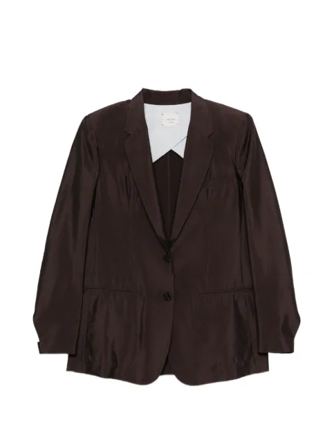 Alysi notched-lapel blazer Brown 116831P6215