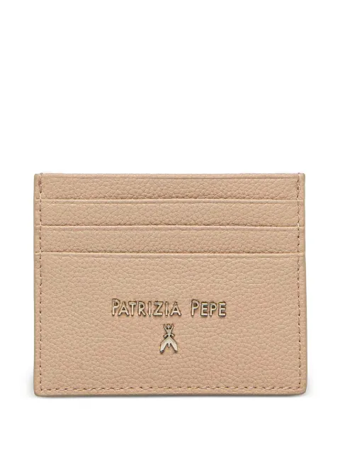 Patrizia Pepe textured card holder Neutrals CQ7001L001