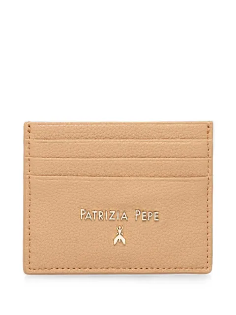 Patrizia Pepe logo cardholder wallet Neutrals CQ7001L001