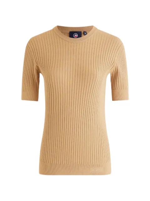 Fusalp Jadou ribbed short-sleeve T-shirt Brown 25EH1112