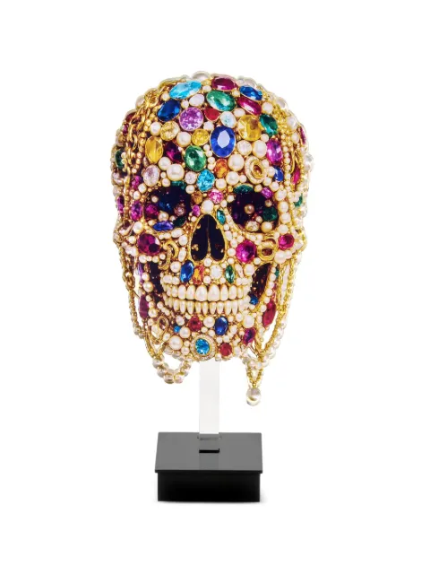 Linee Recanati skull embellished centrepiece Gold 130352062