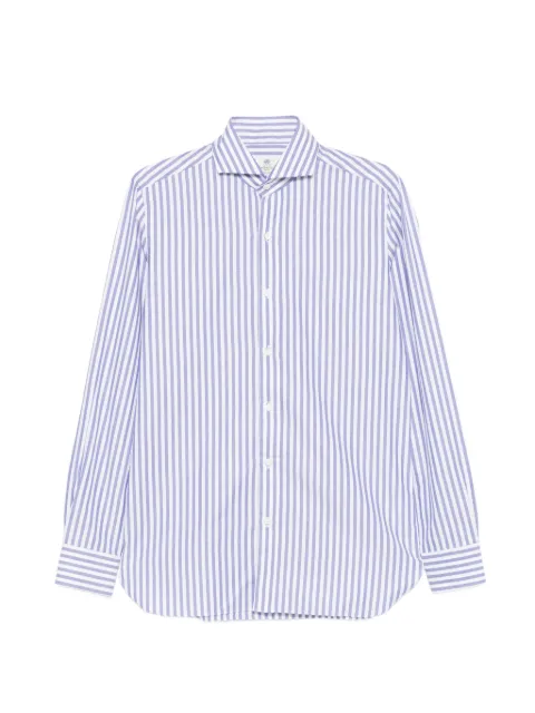 Borrelli striped cotton shirt Blue SR11004