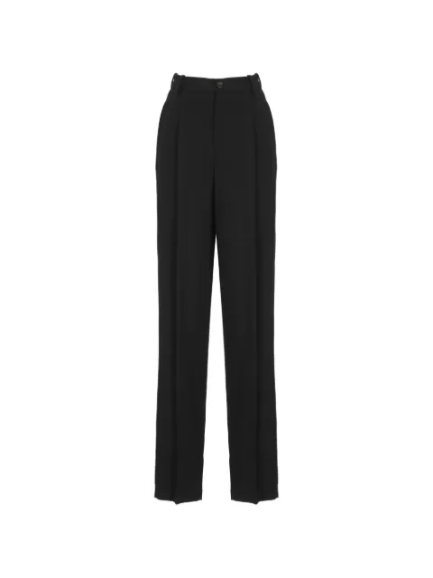 Elisabetta Franchi gabardine trousers with darts Black PA17661E2