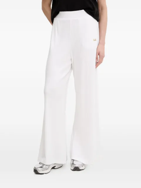 Ea7 Emporio Armani ribbed palazzo pants White 7W001030AF12654