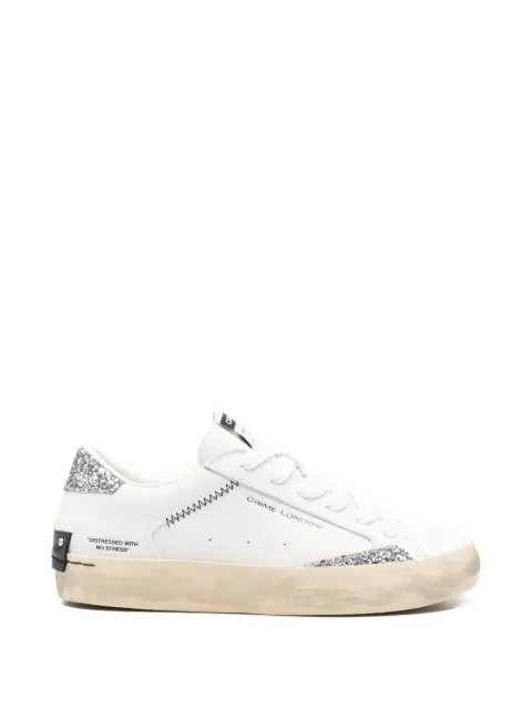 Crime London glitter low-top sneakers White 29000PP810