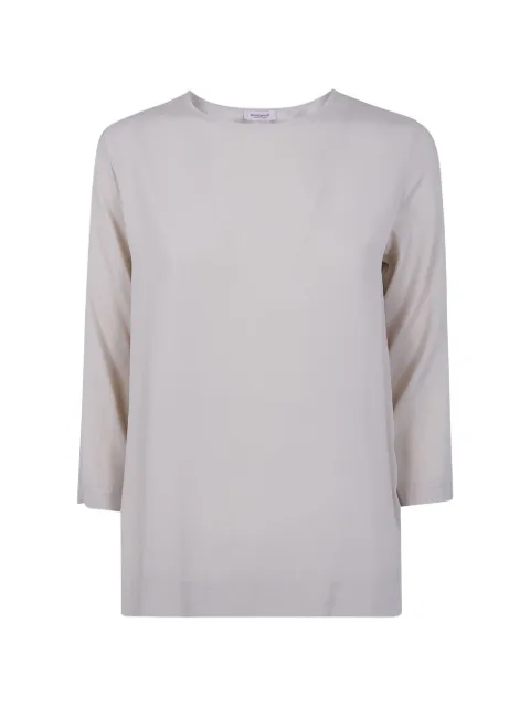 Rossopuro three-quarter sleeve top Neutrals RE7445D098