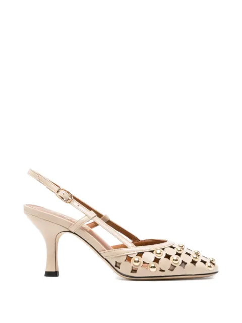 Evaluna cut-out heeled pumps Neutrals FA02
