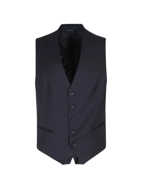 Tagliatore button-fastening vest Blue GFNA05AABB070001098