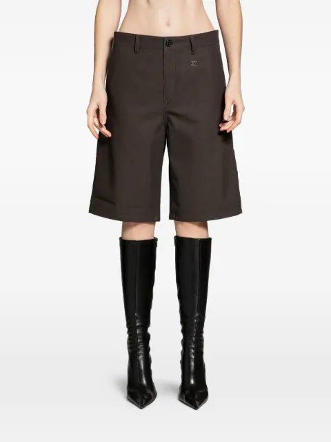 Courrèges tailored knee-length shorts Brown 126CSH075CO0134