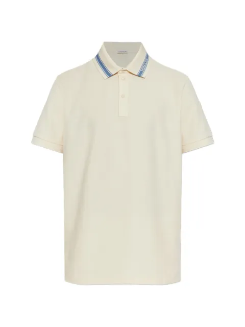 Moncler logo-detail polo shirt Neutrals L10918A0002284720