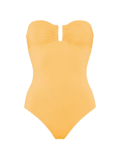 ERES Cassiopée one-piece bustier swimsuit Yellow 011406