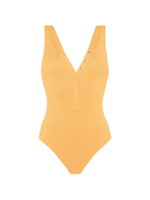 ERES Icône V-neck one-piece swimsuit Yellow 012427